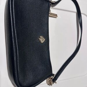 Kate Spade Black Pebbled Leather Shoulder Bag